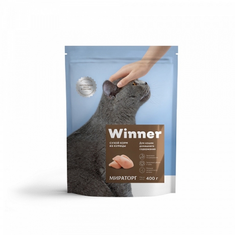 MIRATORG Food for domestic cats with chicken 400g