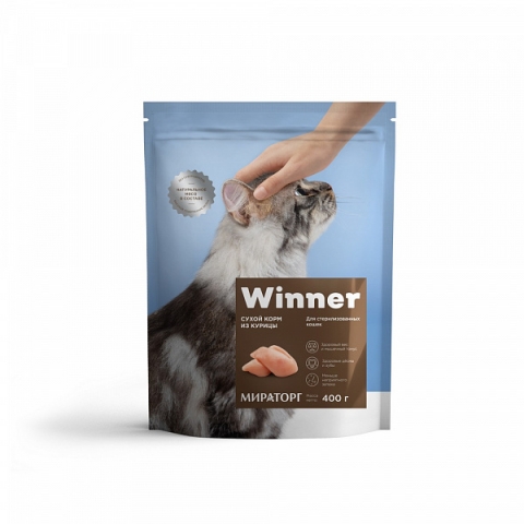 MIRATORG Food for sterilized cats with chicken 400g